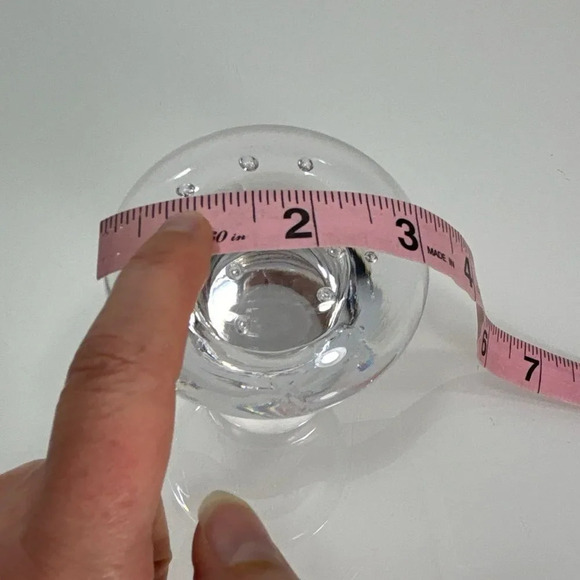 Kosta Boda Signed Monica Backstrom Clear Art Glass Mushroom Swedish Modernist - Picture 7 of 8